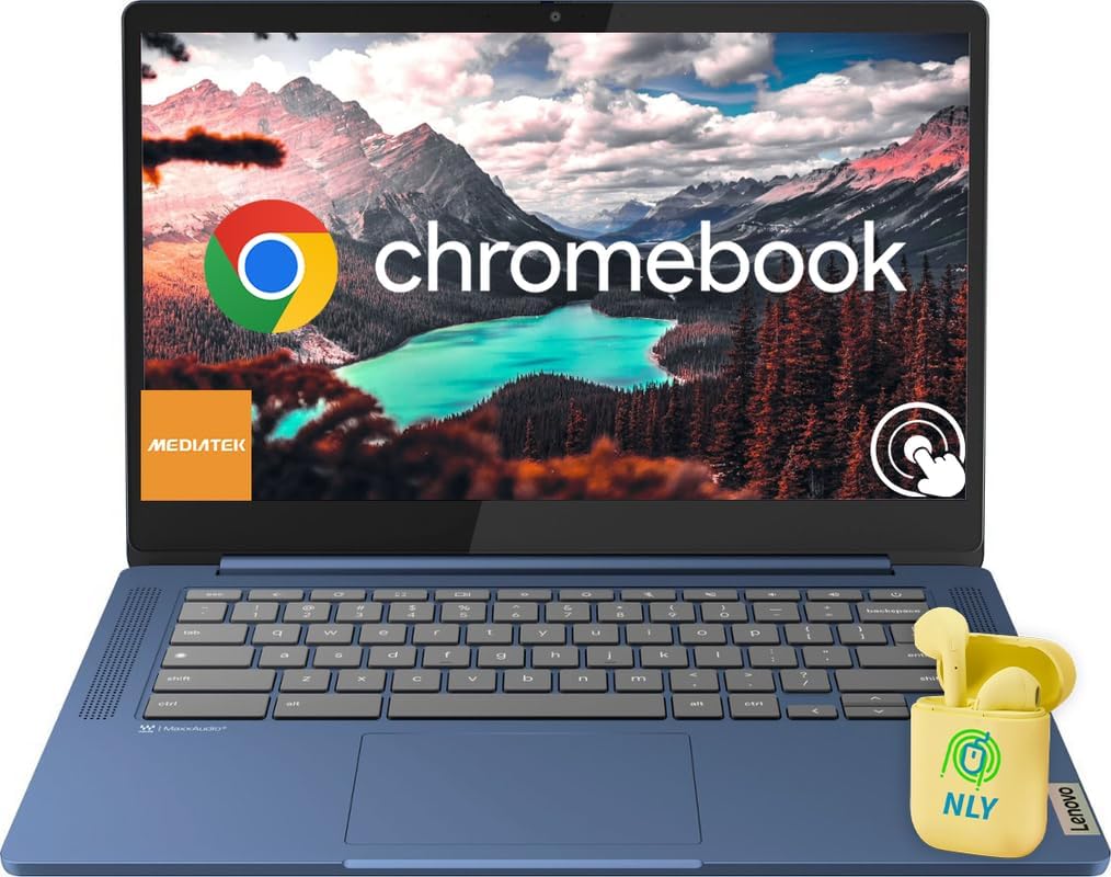 Lenovo Laptop Computer with Touch Display and Long Battery Life