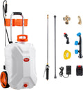 VEVOR Battery-Powered Sprayer with Wheeled Cart - 10 Gal Electric Weed