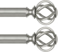 2 Pack Curtain Rod 32 to 58 in Telescoping Splicing Rods - Antique