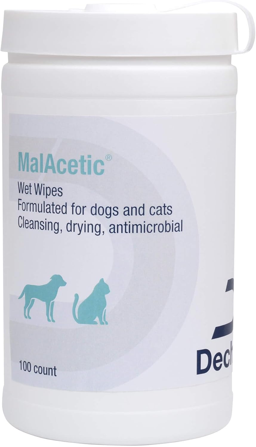 MalAcetic Wet Wipes 100 ct: Gentle Pet Care