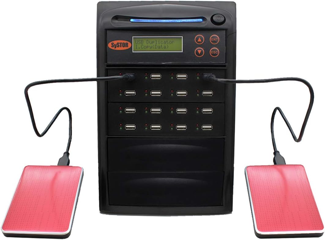 1 to 15 USB Duplicator & Sanitizer for Portable HDDs & Drives