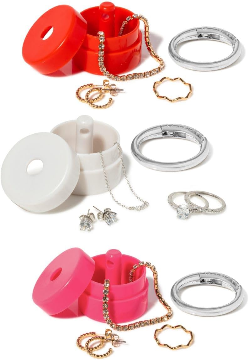 Lion Latch Travel Jewelry Box Case for Secure Jewelry Storage