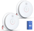 Jemay Smoke Detector Photoelectric Hardwired 2-Pack - Fast Home