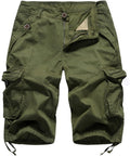 Women's Cotton Cargo Bermuda Shorts with Multi Pockets - Casual Fit