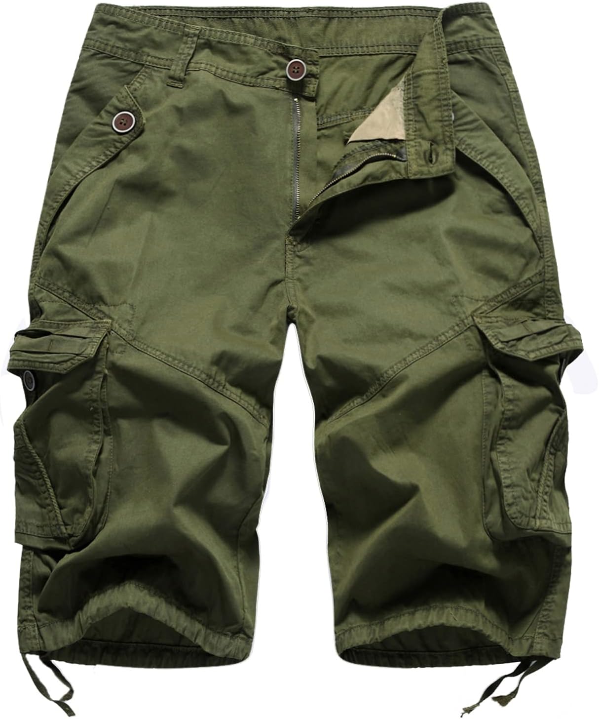 FOURSTEEDS Women's Casual Fitted Multi-Pockets Cargo Shorts