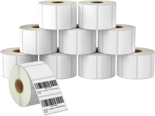 BETCKEY Premium UPC Barcode Labels - 10 Rolls, 10000 Labels