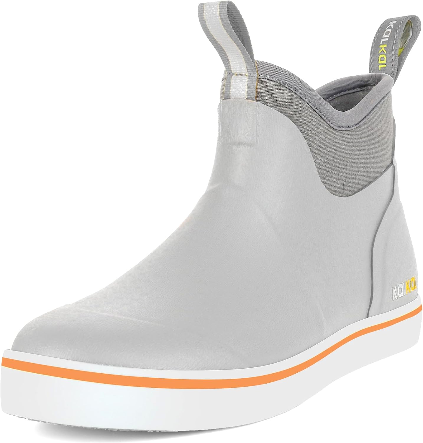 Kalkal Men's Deck Boots: Waterproof Fishing Rain Boots for All