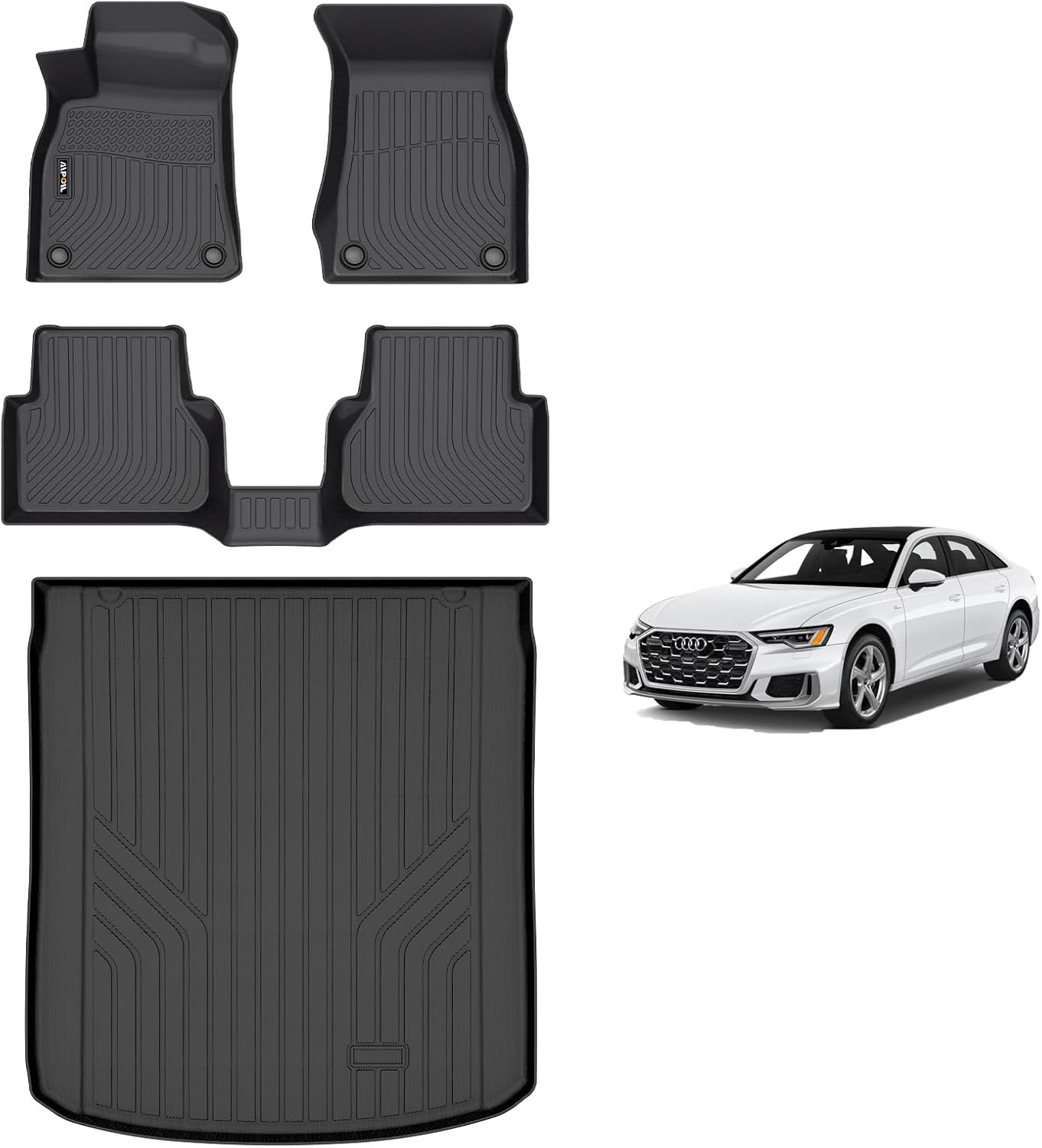 Custom Fit AIPOIL Floor Mats & Cargo Liner Set for Audi A6