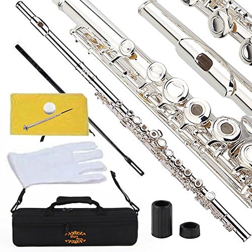 Glory Silver Plated Intermediate C Flute with 16 Keys Design