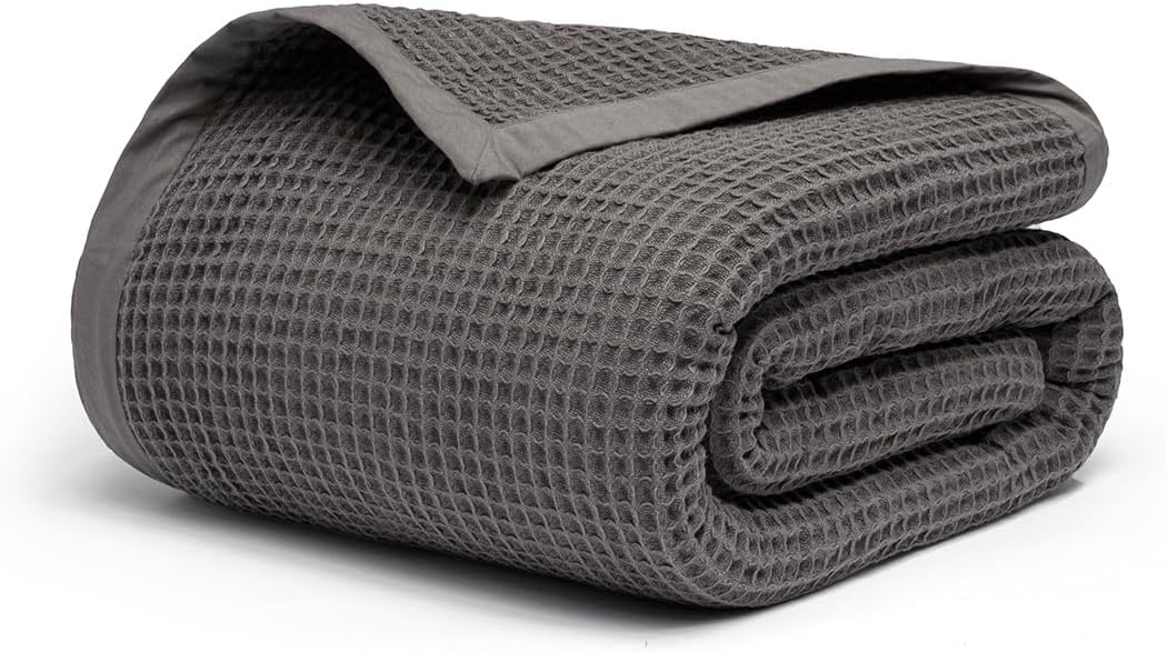 Organic Cotton Throw Blanket for Cozy All-Season Comfort