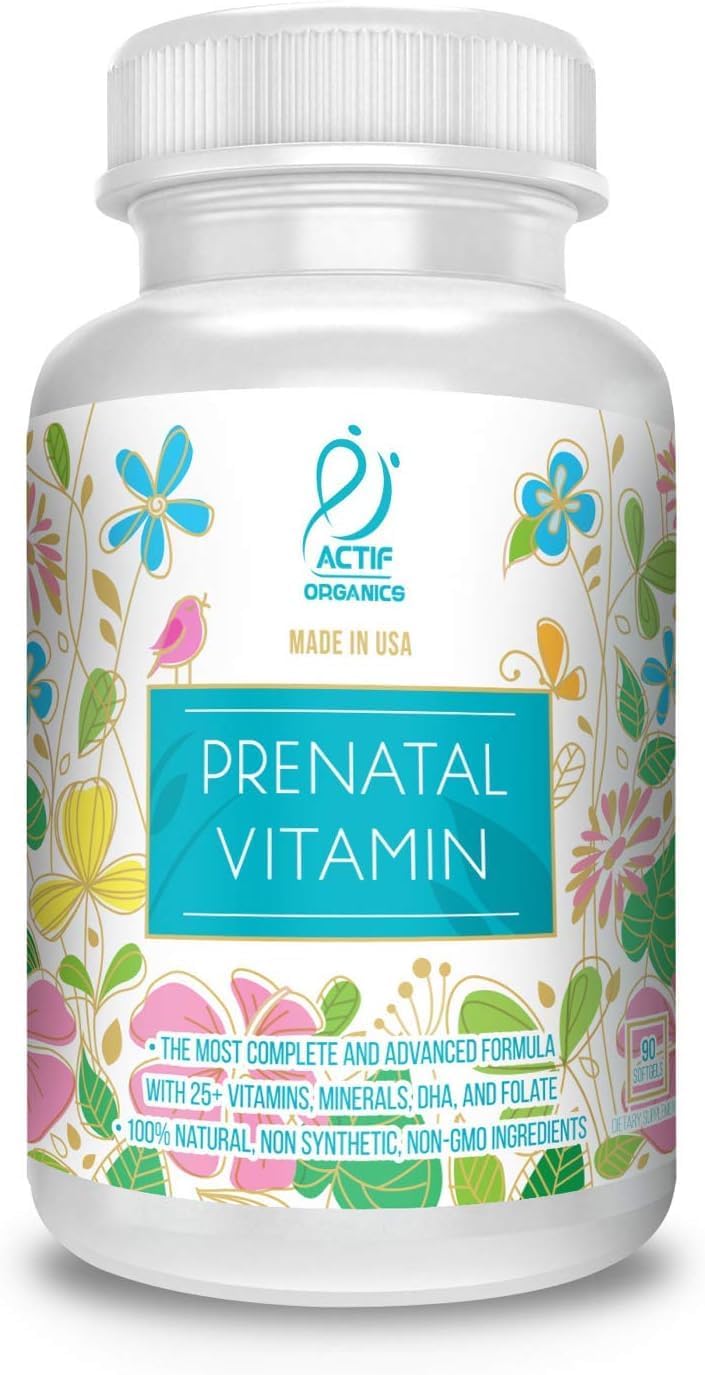 ACTIF Organic Prenatal Vitamin with DHA, EPA, and Omega 3