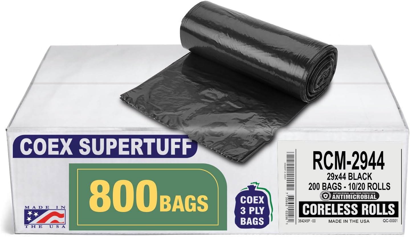 26 Gallon Heavy Duty Trash Bags for Slim Jim - 800 Count