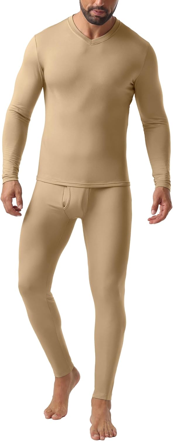 Askdeer Thermal Underwear for Men Long Johns Base Layer Set