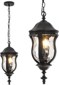 Large Outdoor Pendant Light Fixtures 3-Light 19.1in - Adjustable Porch