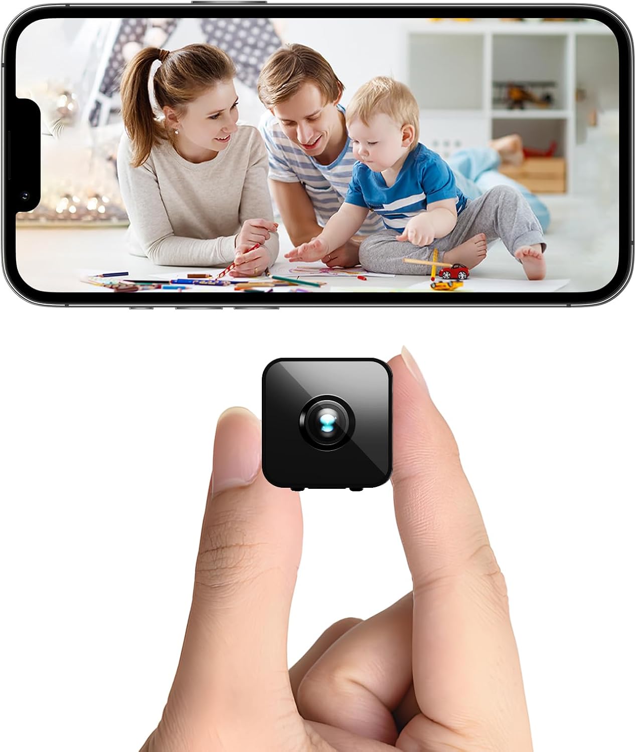 Terura Mini 4K Wireless Spy Cam: Night Vision Motion Detection