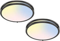 10in Flush Mount Ceiling Light 18W Dimmable LED - 2 Pack