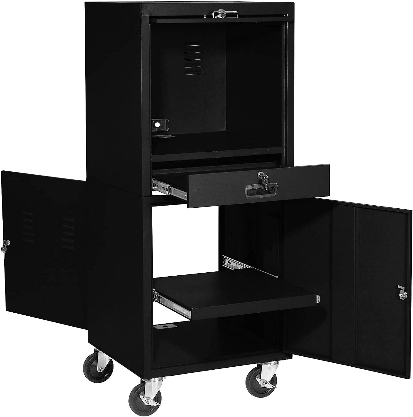 Mobile Security Computer Cabinet for Safe Equipment Storage