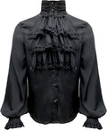 Apocrypha Mens Pirate Shirt Vampire Renaissance Gothic Shirt - Cosplay