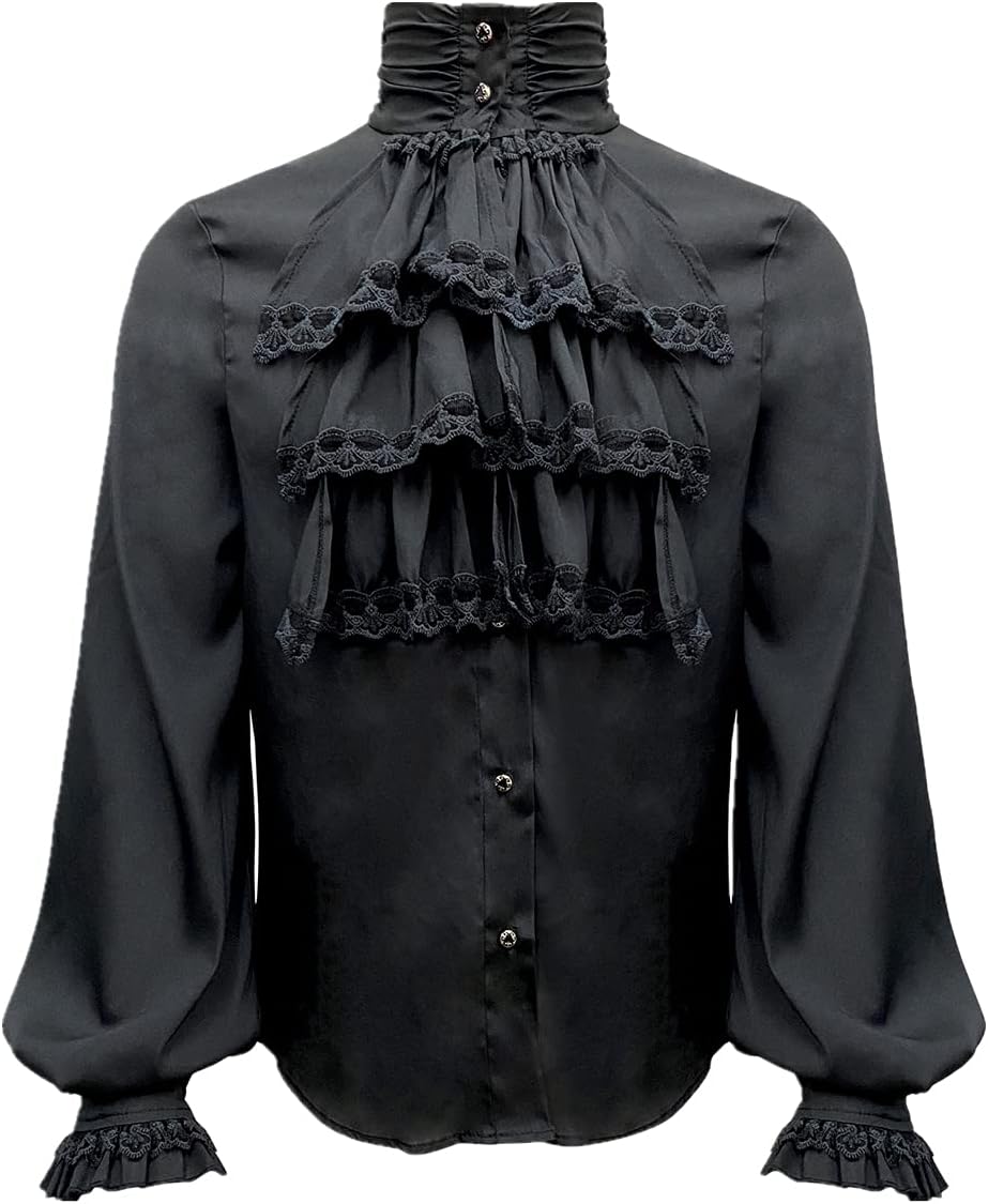 Apocrypha Mens Pirate Shirt for Gothic and Renaissance Styles