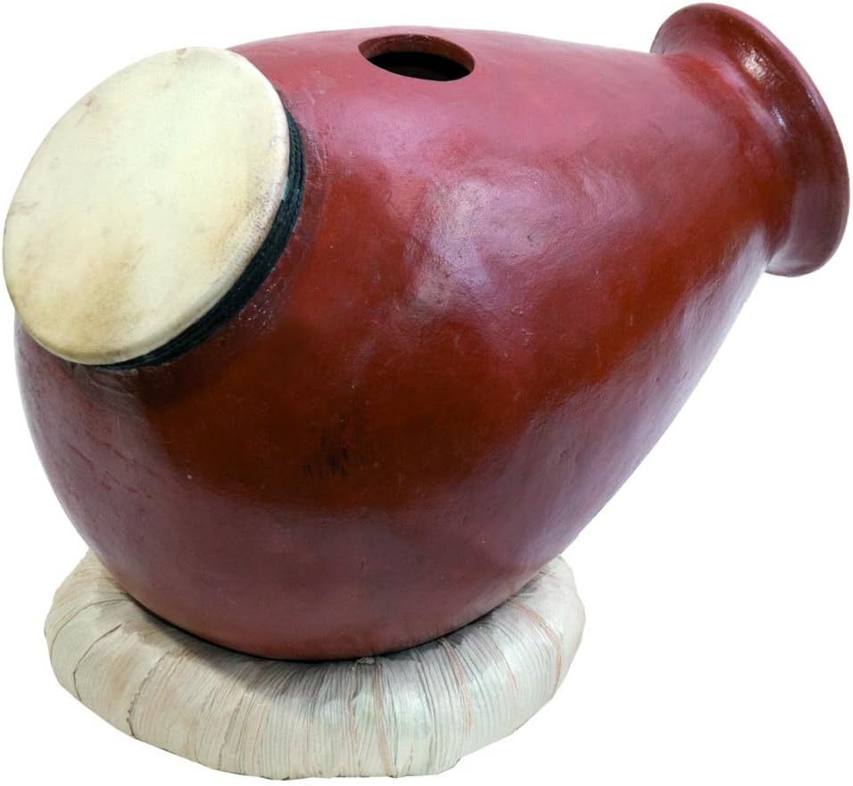 Udu Clay Drum with Goat Skin for Unique Musical Tones