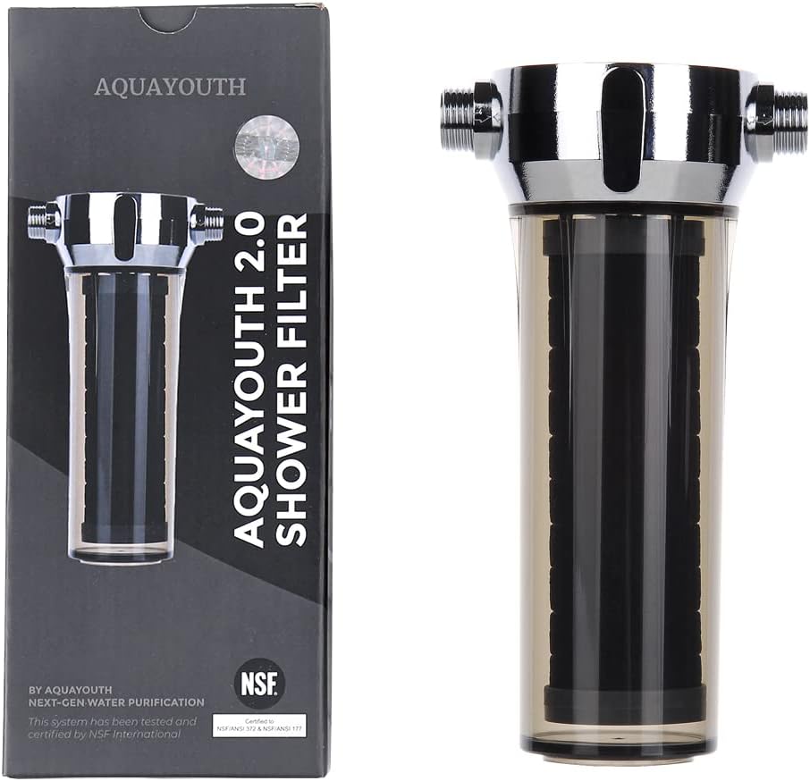 AquaYouth 2.0 Carbon Shower Head Filter System for Healthier Skin