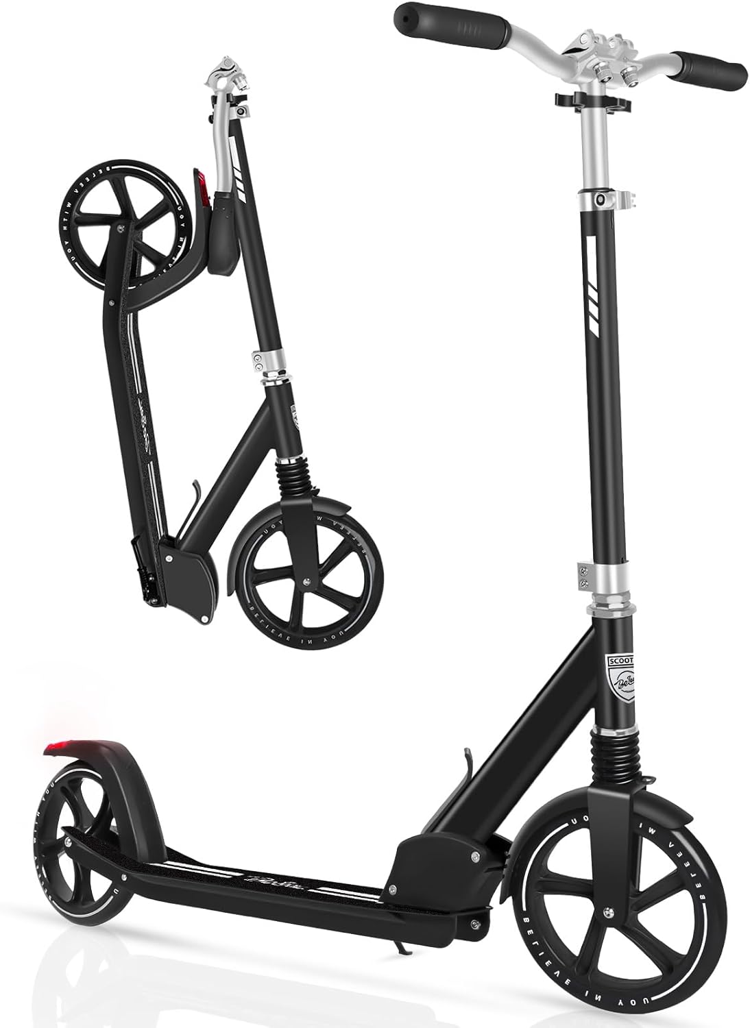 BELEEV V5 Kick Scooter for Kids and Adults with Adjustable Handlebar
