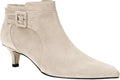 Pointed Toe Ankle Boots Kitten Heels Faux Suede Booties - Dress Ready