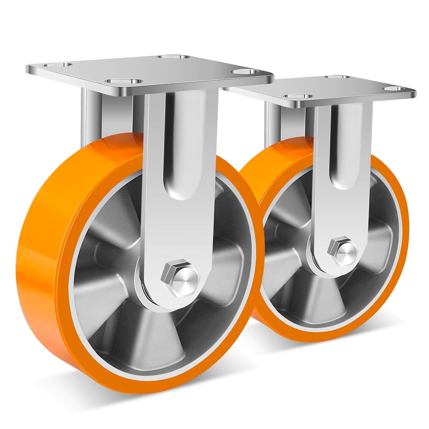 W B D WEIBIDA 6 Inch Heavy Duty Industrial Fixed Casters