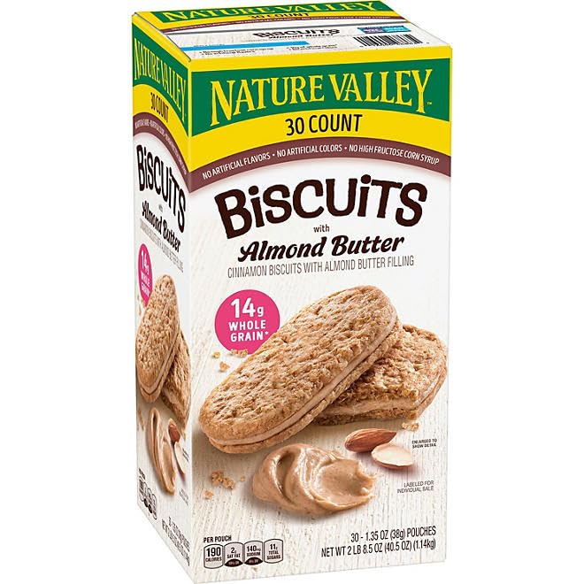 Natures Valley Biscuit Sandwich with Almond Butter Filling
