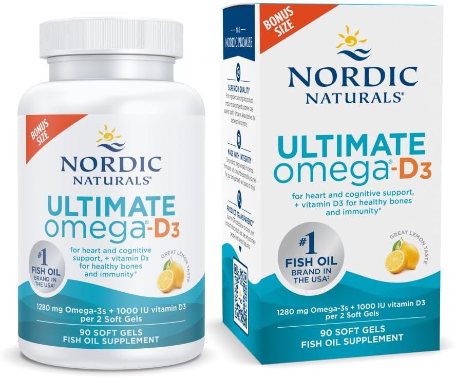 Nordic Naturals Ultimate Omega-D3 with Vitamin D3 for Health