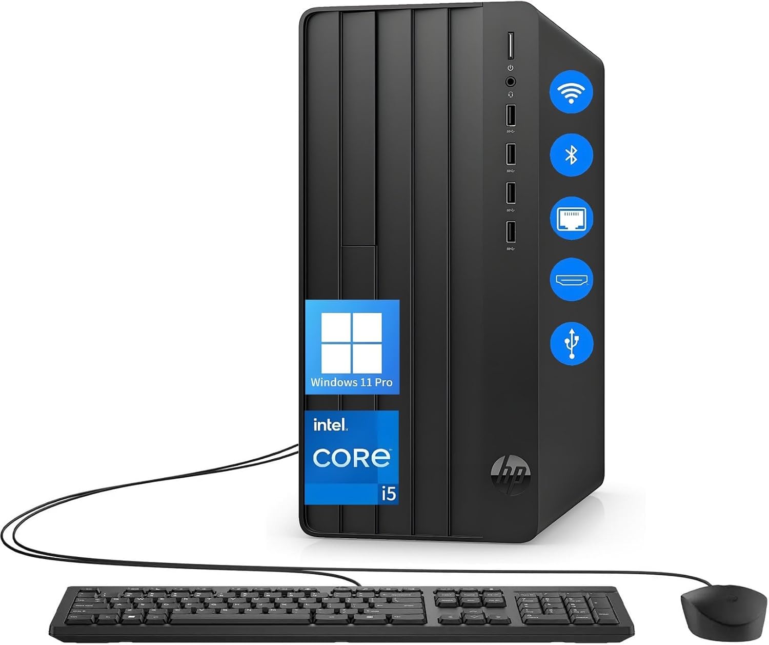 HP Desktop Computer Tower PC for Home Business and Students