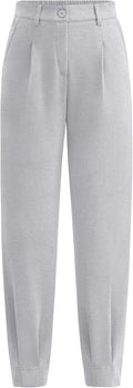 Womens High Waisted Ankle Length Dress Pants - Comfortable Work