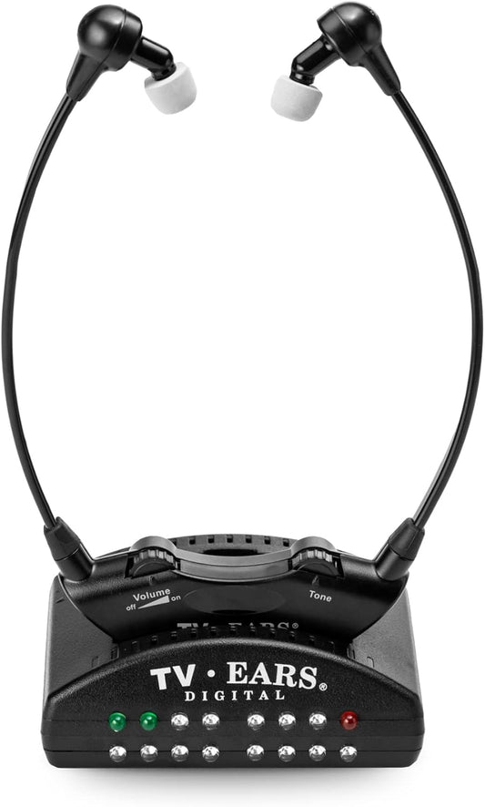 TV Ears Wireless Headset - Personal Volume, Seniors, Hearing Impaired
