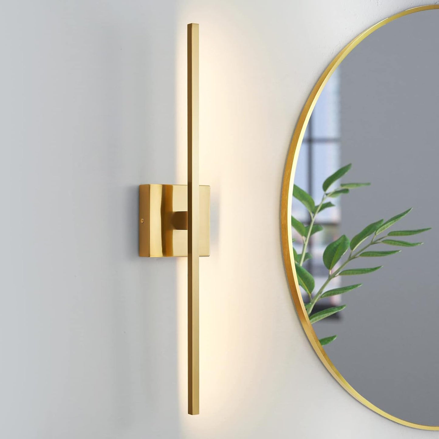 Gold Bathroom Light Fixtures Over Mirror for Modern Spaces
