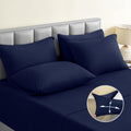 BYSURE Jersey Knit King Size Sheets Set 6 Pieces - Stretch, Super Soft
