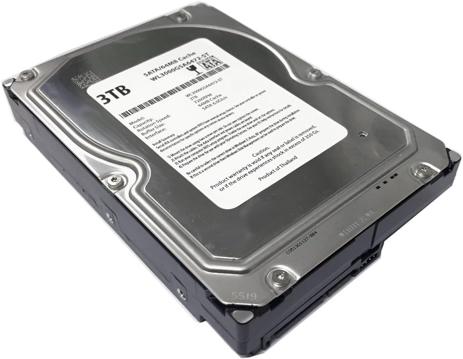 High-Performance 3TB SATA HDD - Ideal for Servers and NAS