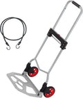 LEADALLWAY Dolly Cart Folding Hand Truck and Dolly - Compact 220 lb
