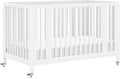 babyletto Rolli 9-in-1 Convertible Baby Crib w Wheels - Grows