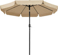 9ft Patio Umbrella 8 Ribs Outdoor Market Table Umbrella - Tilt & Crank