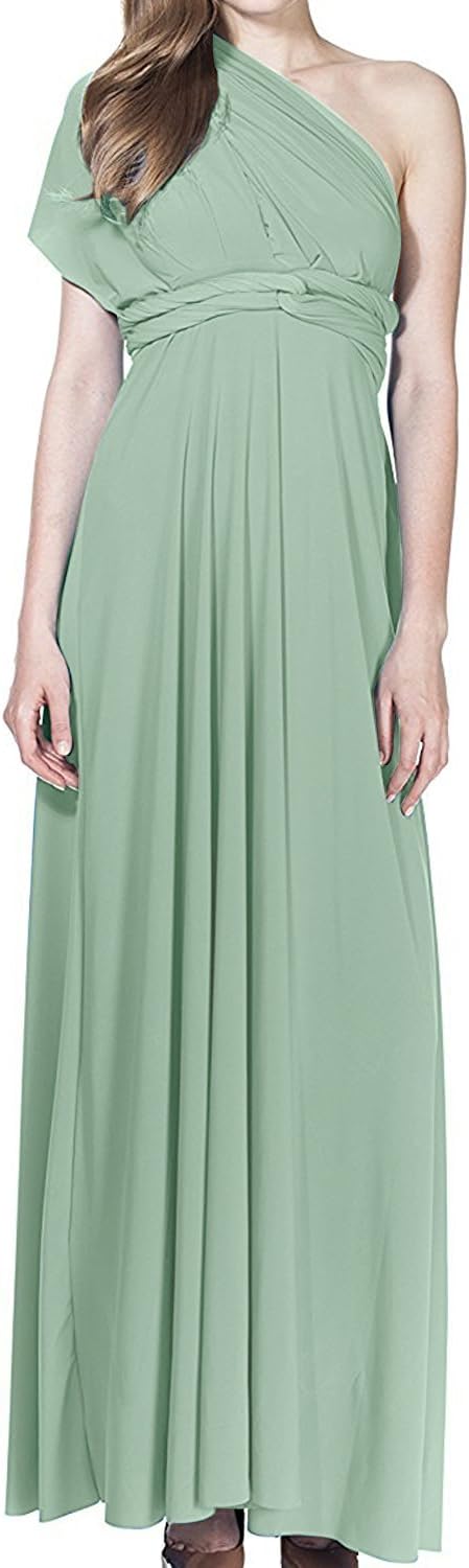 Women Transformer Evening Long Prom Dress Multi-Way Wrap Gown