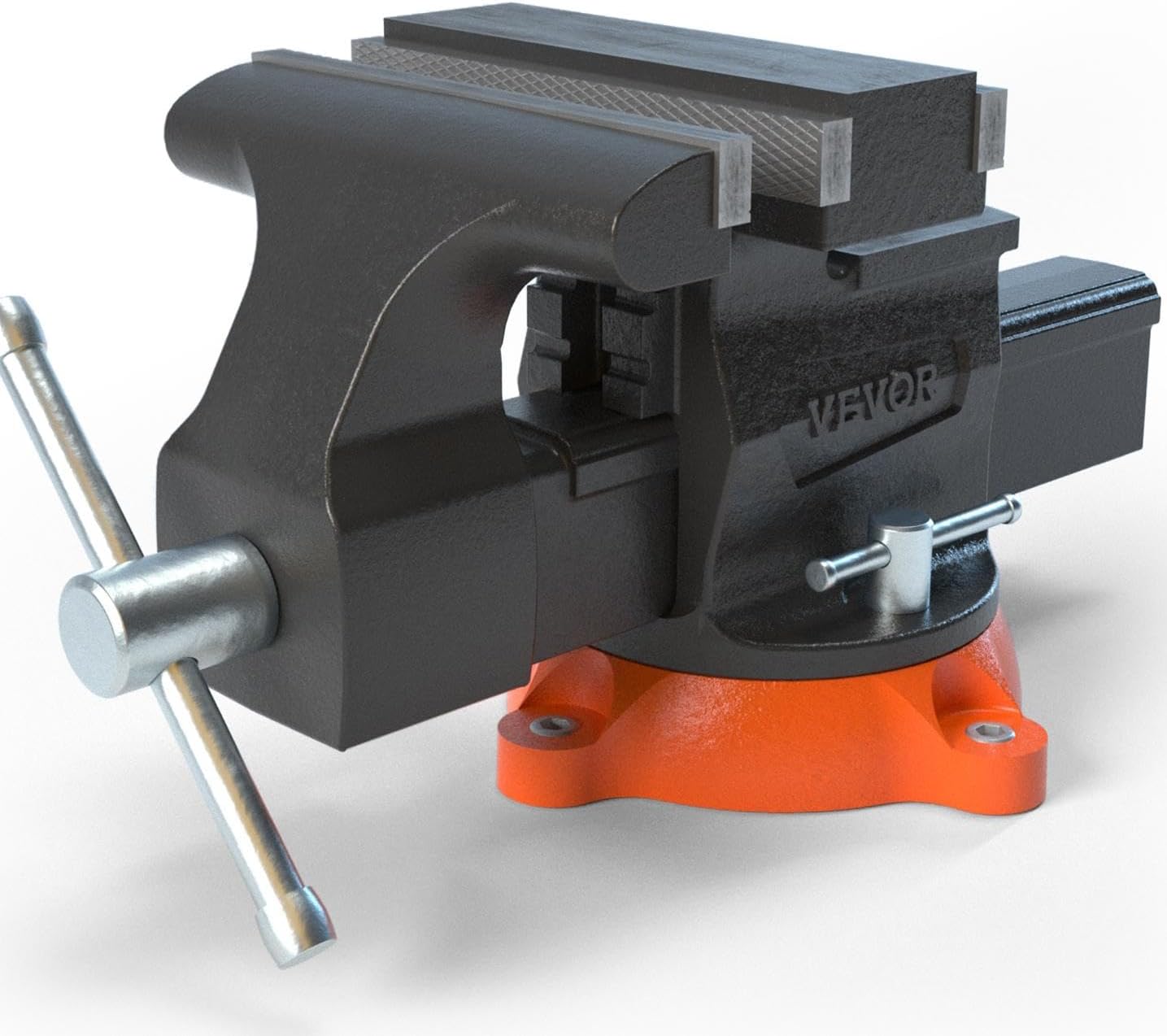 VEVOR Bench Vise with 360-Degree Swivel Locking Base