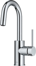 KRAUS Oletto Single Handle Kitchen Bar Faucet in Chrome - Compact