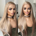 Long Straight Blonde Lace Front Wig 24in - Natural Hairline