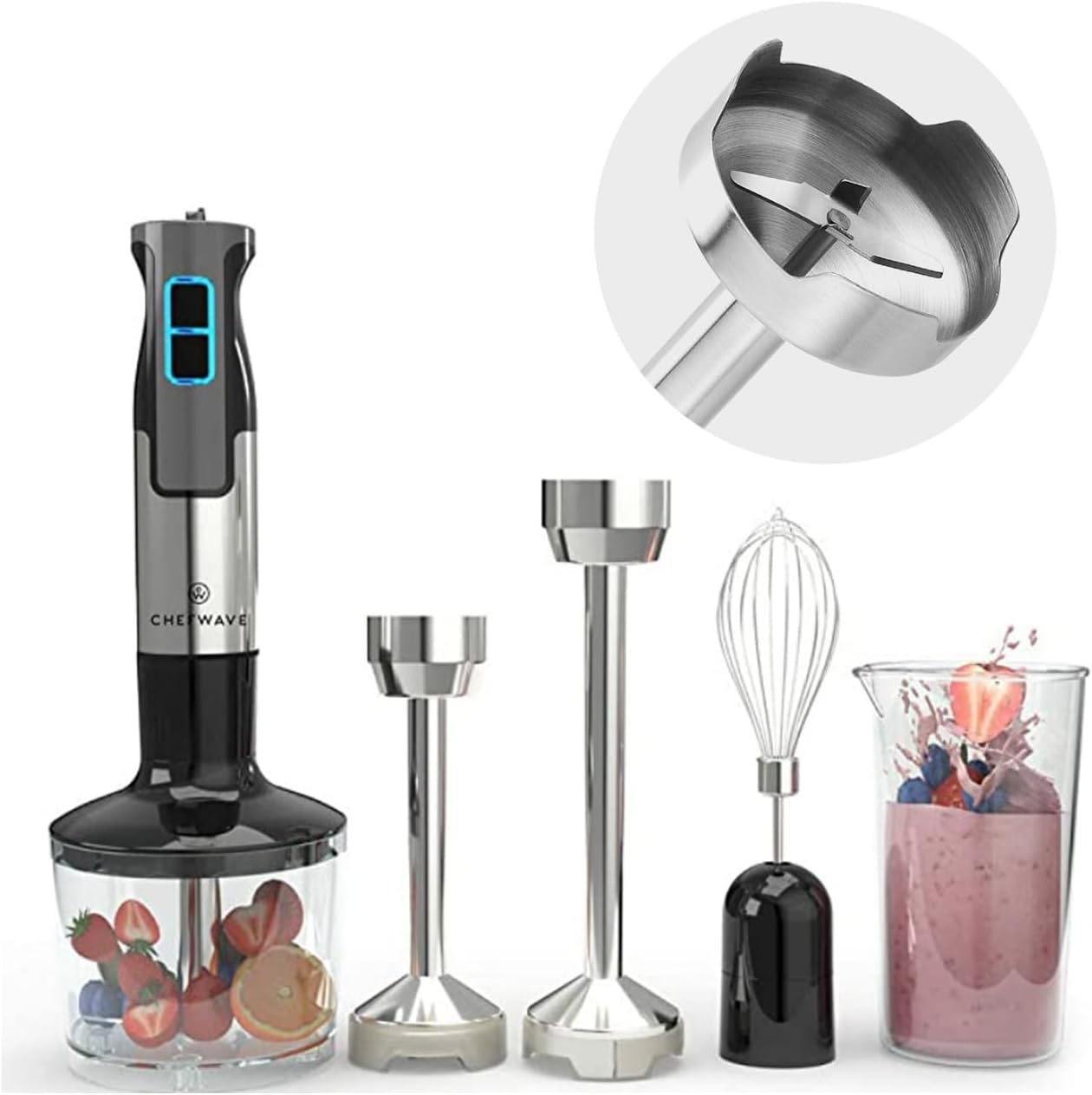 ChefWave 5-in-1 Hand Blender - Power + Versatility!