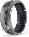 Enso Rings Etched Classic Silicone Rings - Comfortable