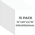 CreGear Foam Board 16 x 20 x 3/16 in 15 Pack - Lightweight Sign
