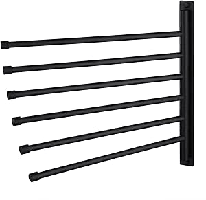 KES Bathroom Towel Holder with 6 Swing Arms for Space Saving
