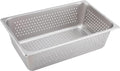 Winco Full Size 6in Deep Perforated Steam Table Pan - Durable, Drains