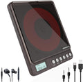 CD Player Portable with Dual Headphones Jack - Anti-Skip Rechargeable