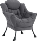 LITA Modern Lazy Chair and Ottoman Set for Stylish Living Room Comfort